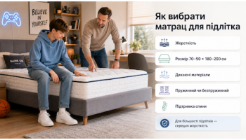 Як вибрати матрац для підлітка?