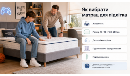 Забота о здоровье: как выбрать матрас для подростка?