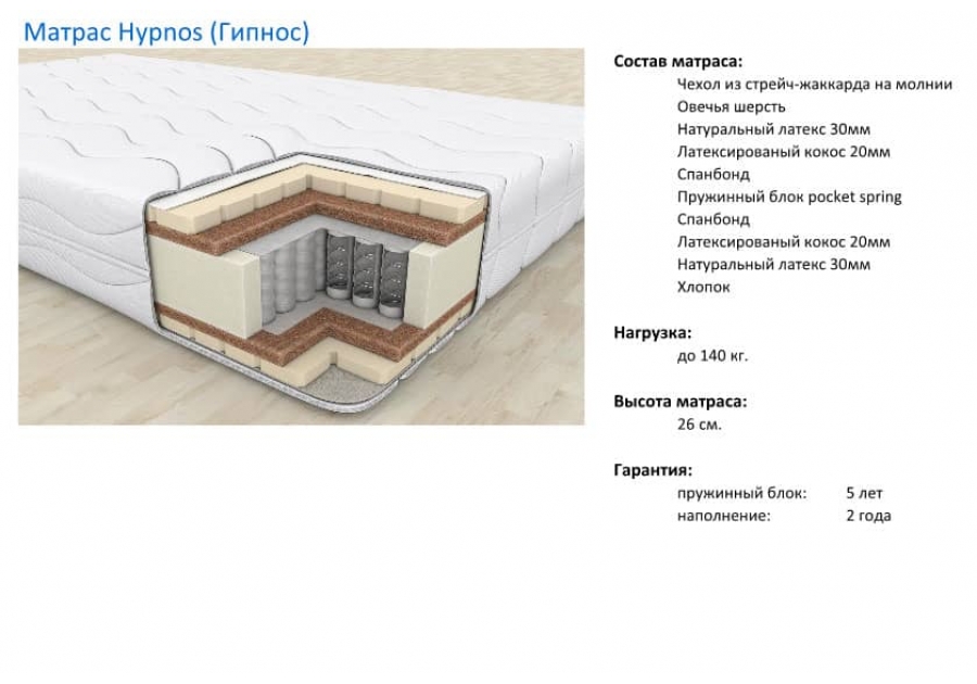 Матрац Gypnos Bravo