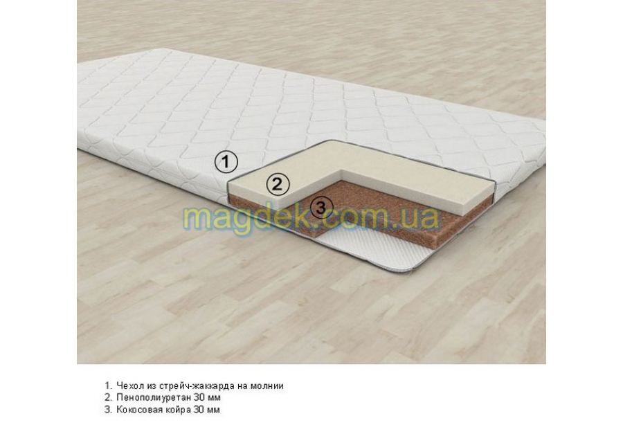 Тонкий ортопедичний матрац Slim 3 Bravo