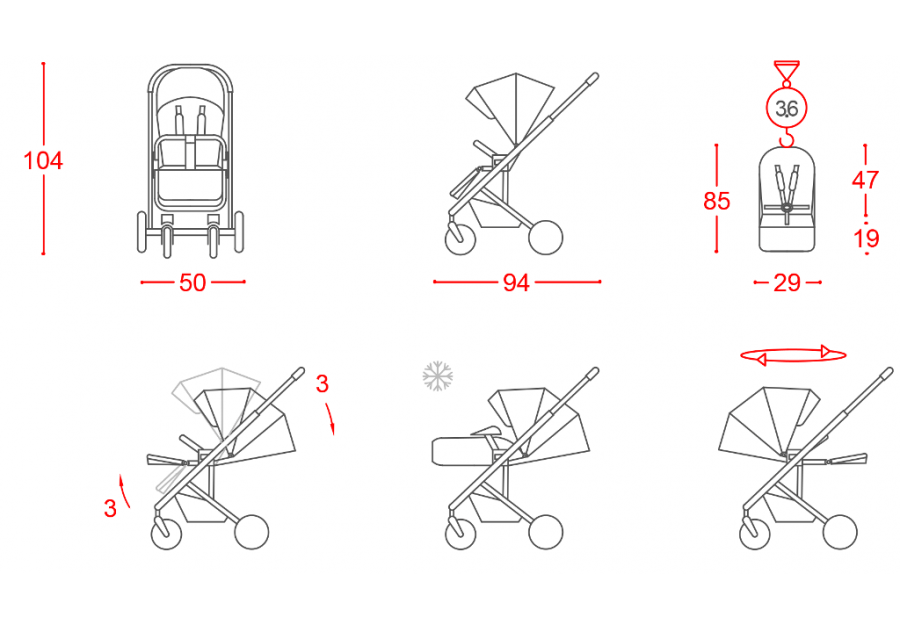 Carrello Alfa CRL-6508  3в1 - универсальная коляска с автокреслом
