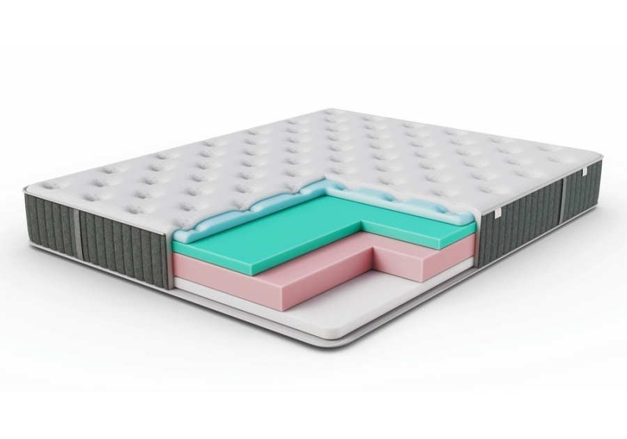 Juno Comma Elite матрас, высотой 24 см без пружин, превосходный комфорт и поддержка, до 180 кг