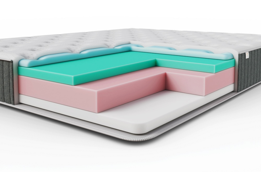 Juno Comma Elite матрас, высотой 24 см без пружин, превосходный комфорт и поддержка, до 180 кг