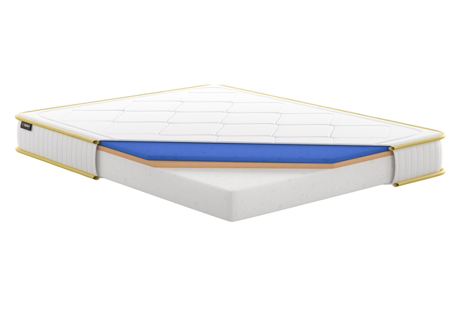 Матрац Ерго Люкс Fabrikum - безпружинний двосторонній з Memory Foam, різна жорсткість, високий 22 см