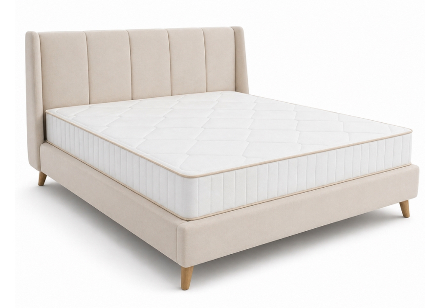 Матрац Ерго Люкс Fabrikum - безпружинний двосторонній з Memory Foam, різна жорсткість, високий 22 см