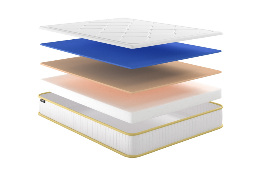 Матрац Ерго Люкс Fabrikum - безпружинний двосторонній з Memory Foam, різна жорсткість, високий 22 см