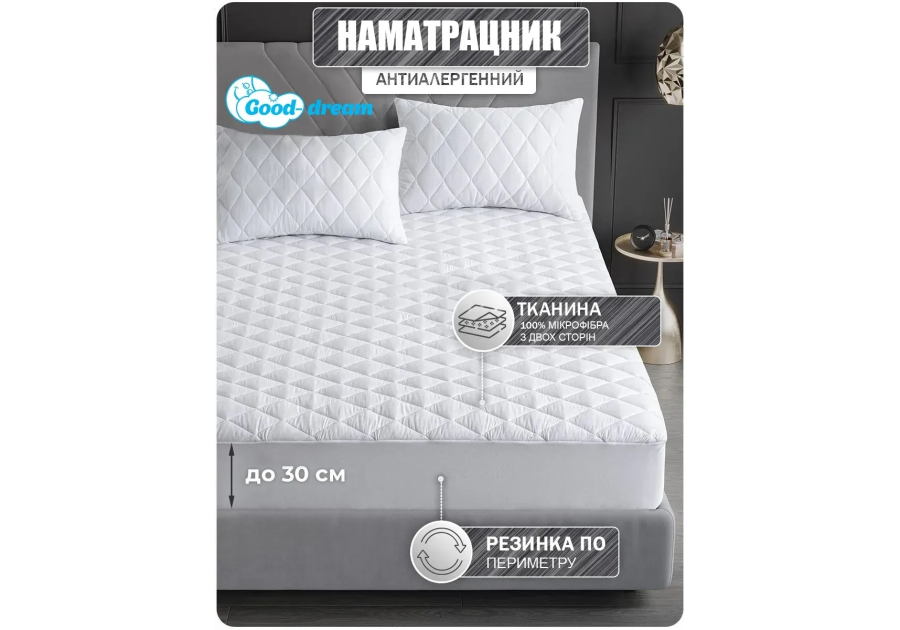 Наматрасник Good-Dream Konfo з резинкою по периметру