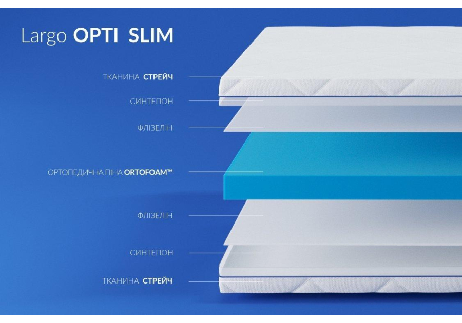 Матрац Largo Opti Slim Highfoam New