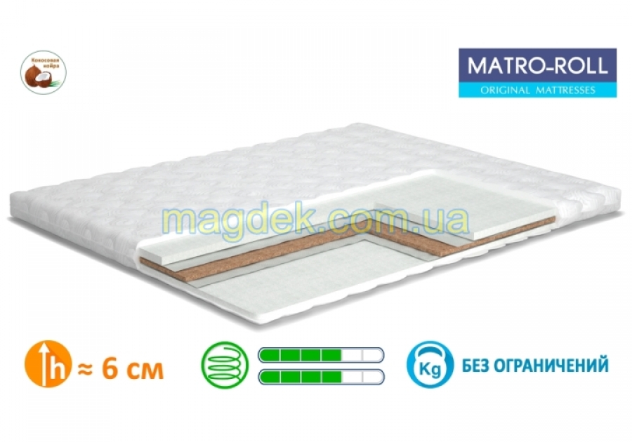 Матрац Extra Kokos Matro-Roll-Topper Matroluxe