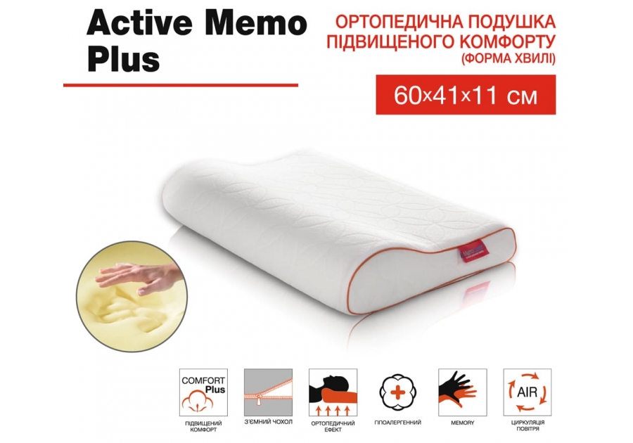 Подушка Active Memo Plus (ортопедическая)