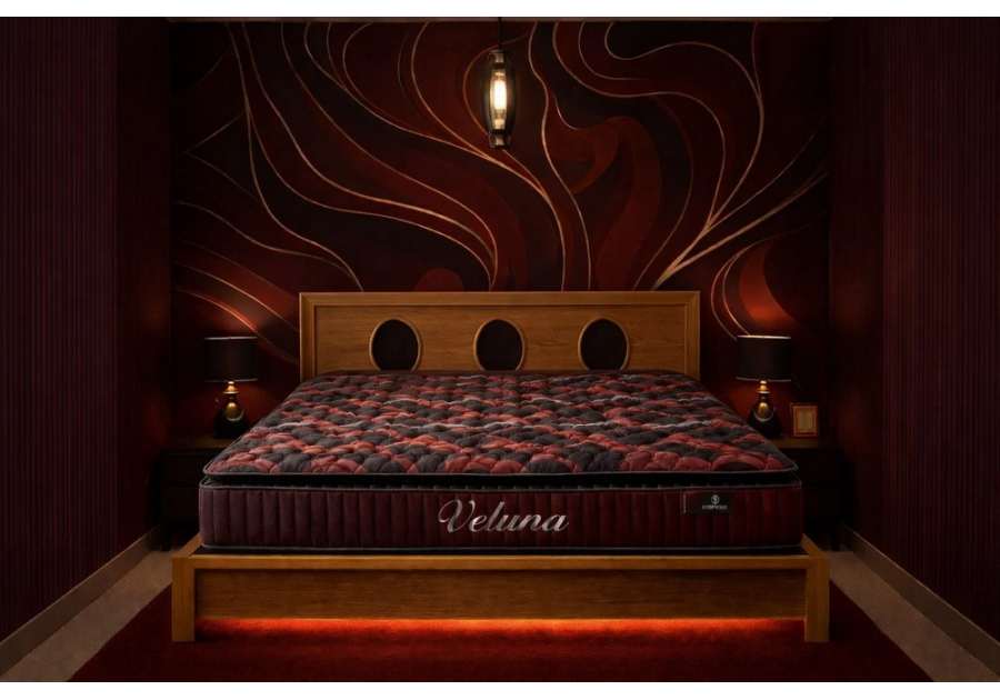 Матрац Veluna Sleep&Bed - односторонній пружинний з латексом, високий, 28 см.
