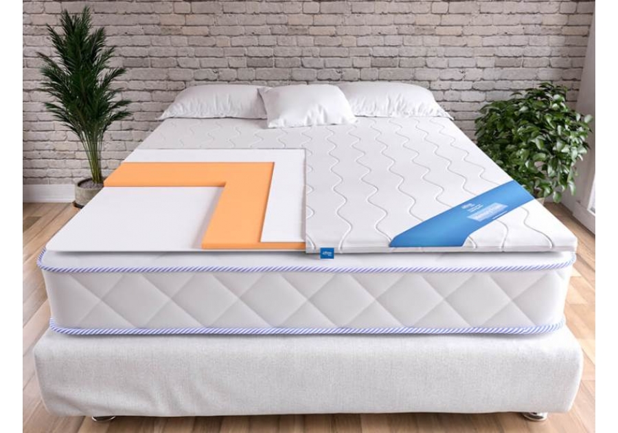 Тонкий матрац-топпер Memory Foam Ultima Sleep