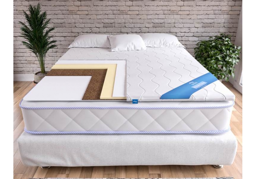 Тонкий матрац-топпер V Foam Cocos Ultima Sleep